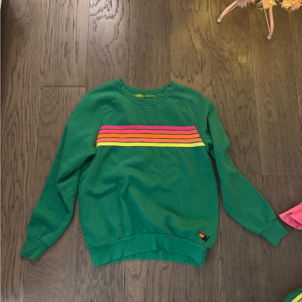 Aviator Nation Green Sweatshirt